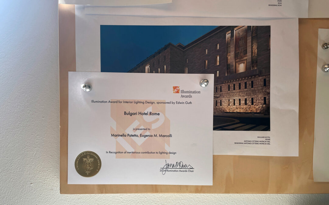 Bulgari Hotel Roma awarded by IES